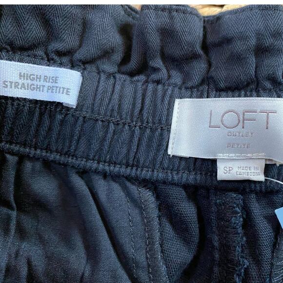 Loft Outlet Petite‎ Straight Elastic Pull On Casual pants SZ S - Picture 9 of 11